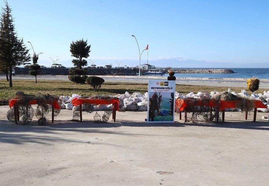 Konya’nın incisi Beyşehir Gölü temizleniyor 9