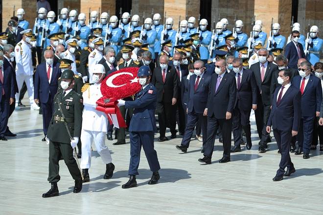 Cumhurbaşkanı Erdoğan başkanlığındaki devlet erkanı, Anıtkabir'i ziyaret etti 2