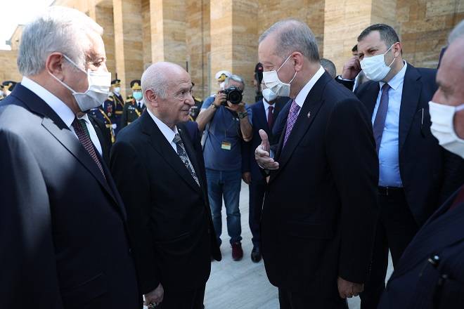Cumhurbaşkanı Erdoğan başkanlığındaki devlet erkanı, Anıtkabir'i ziyaret etti 7
