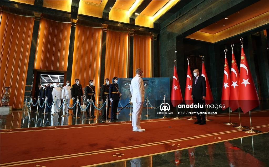 Cumhurbaşkanı Erdoğan 30 Ağustos Zafer Bayramı tebriklerini kabul etti 1