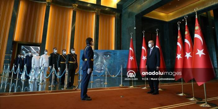 Cumhurbaşkanı Erdoğan 30 Ağustos Zafer Bayramı tebriklerini kabul etti