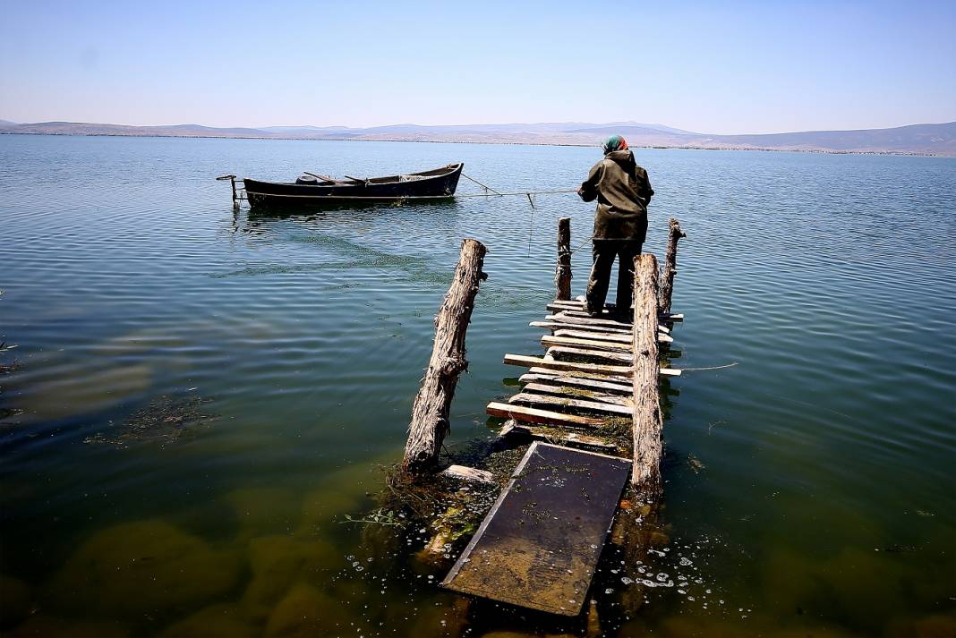 Konya'daki Suğla Gölü, mevsimsel kuraklık nedeniyle zor günler yaşıyor 6