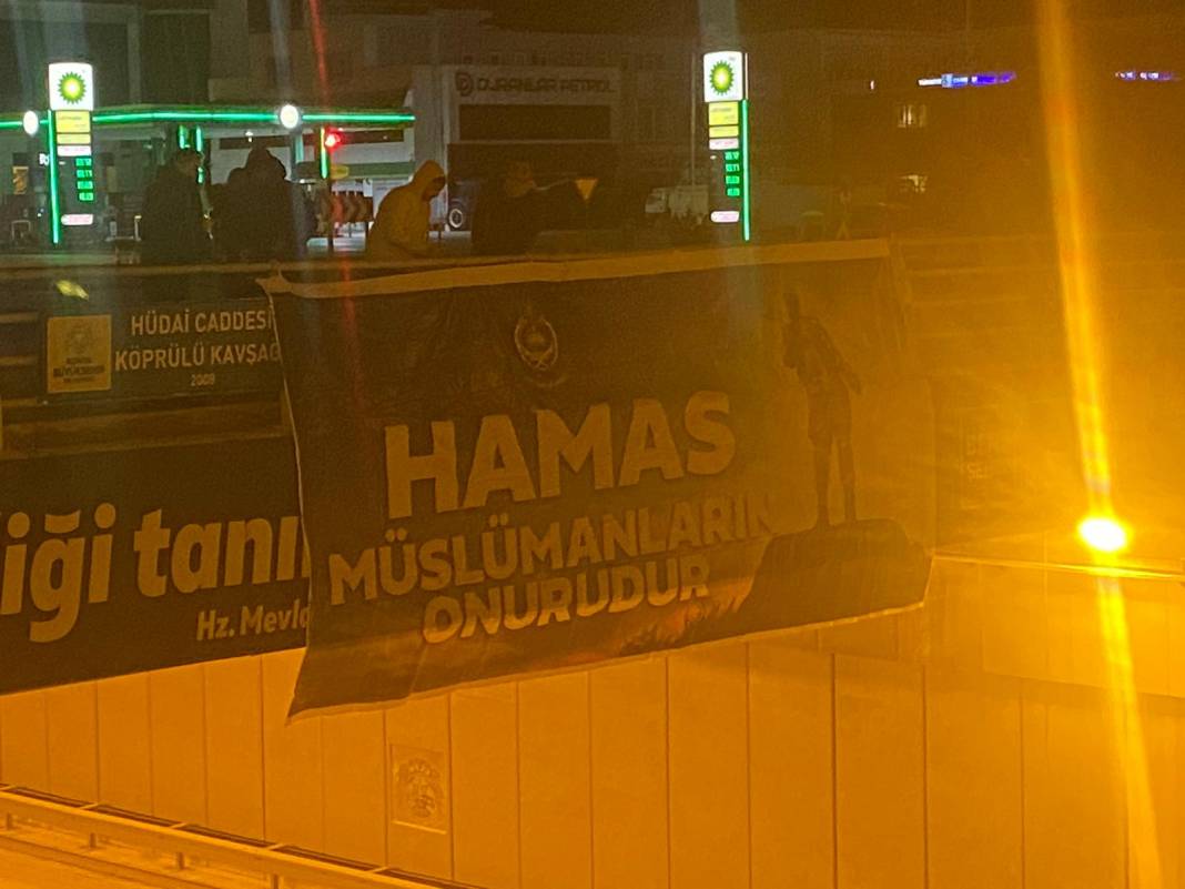 Konya, Gazze'ye ve Hamas'a destek pankartlarıyla donatıldı 9