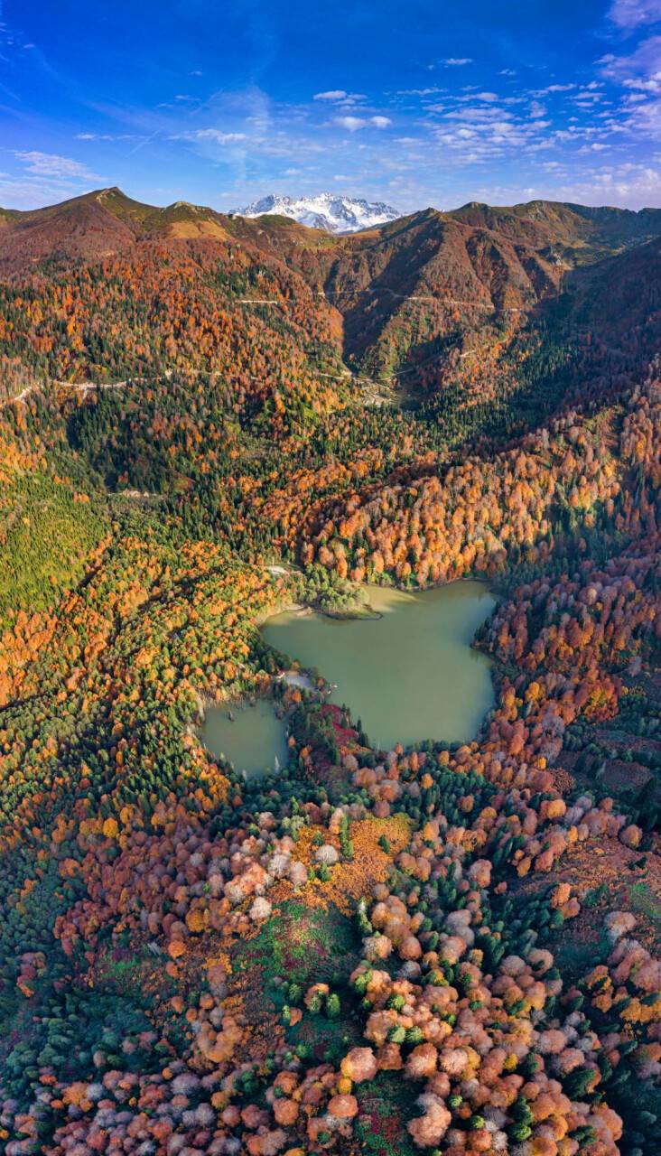 Borçka Karagöl Tabiat Parkı sonbahar renkleriyle büyülüyor 1