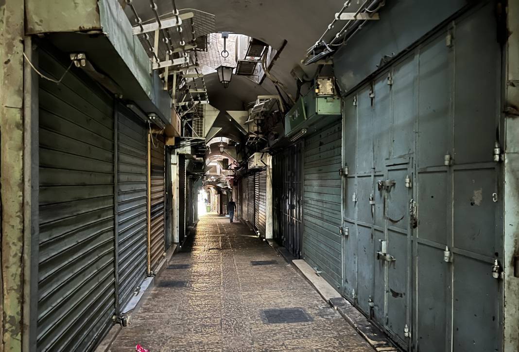 İsrail polisinin kısıtlamaları nedeniyle boş kaldı 7