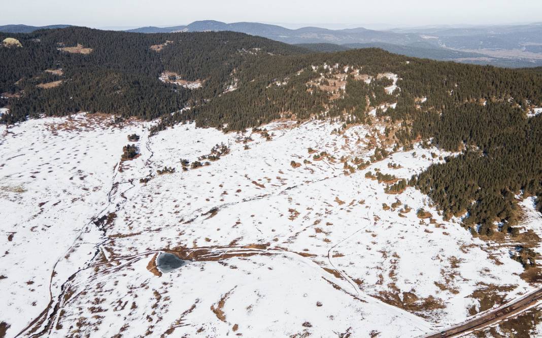 Ankara'nın yüksek kesimleri karla kaplandı 5