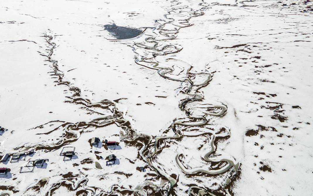 Ankara'nın yüksek kesimleri karla kaplandı 1