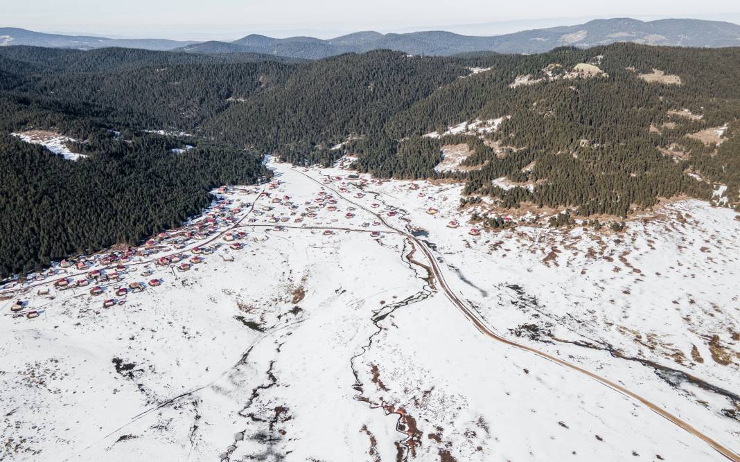 Ankara'nın yüksek kesimleri karla kaplandı 2