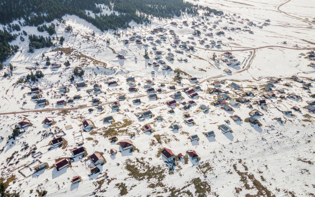 Ankara'nın yüksek kesimleri karla kaplandı 4