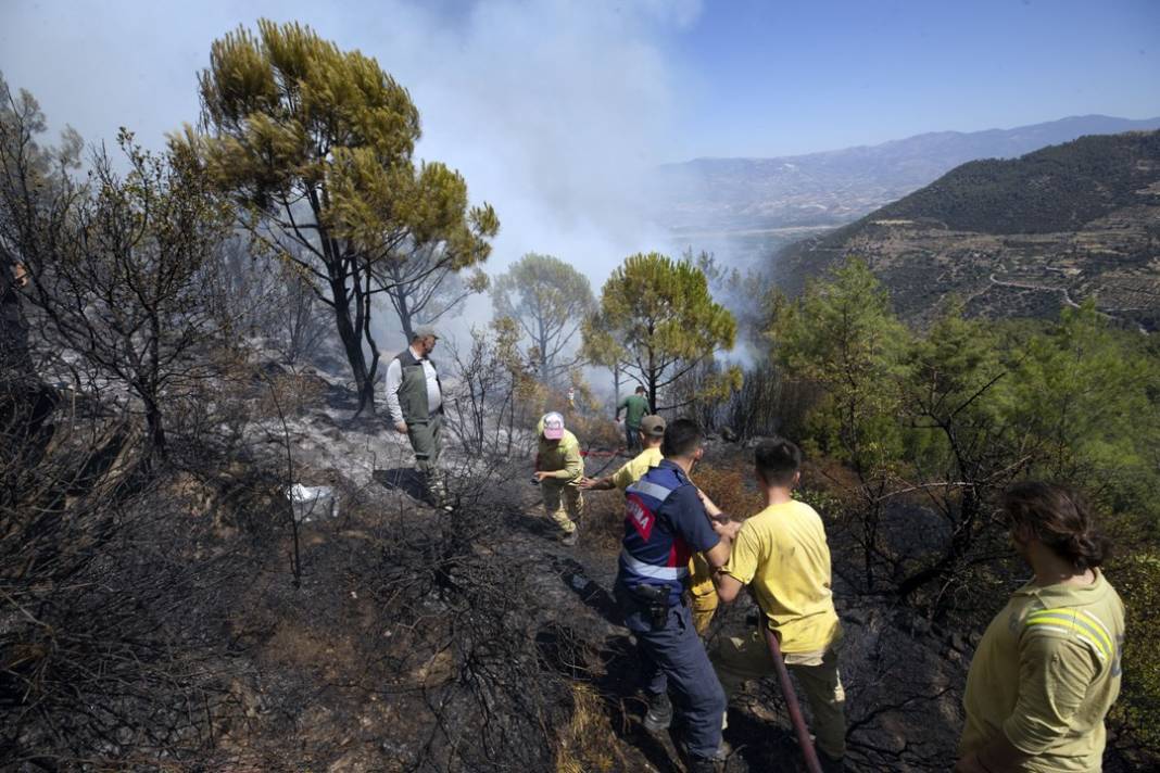 Aydın'daki orman yangınından son görüntüler 2