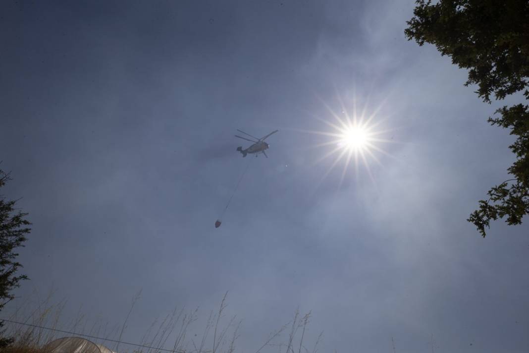 Aydın'daki orman yangınından son görüntüler 1