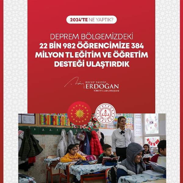 Cumhurbaşkanı Erdoğan 2024'te yüzlerce kalemde neler yaptıklarını anlattı (FOTO GALERİ) 118