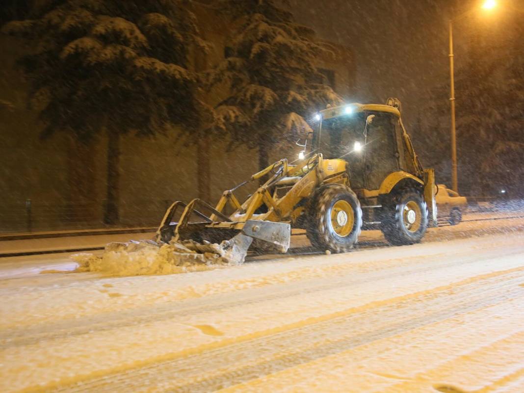 Konya'dan kar manzaraları 17