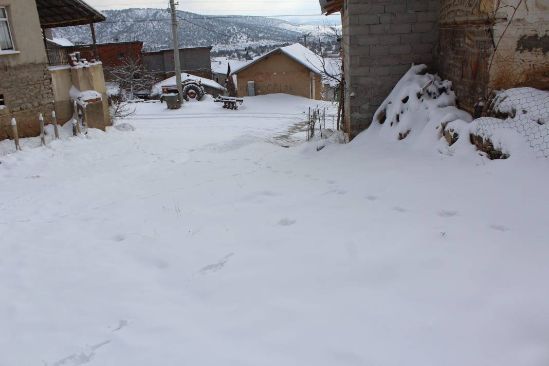 Konya'dan kar manzaraları 12