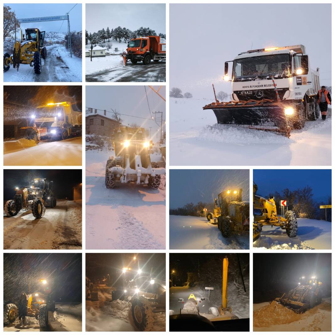 Konya'dan kar manzaraları 1