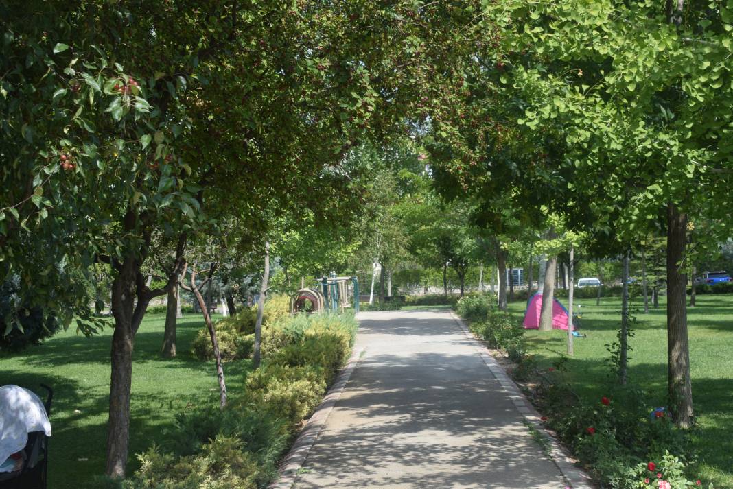 Konya'nın sıradışı parkı yaz akşamlarının gözdesi oldu 8