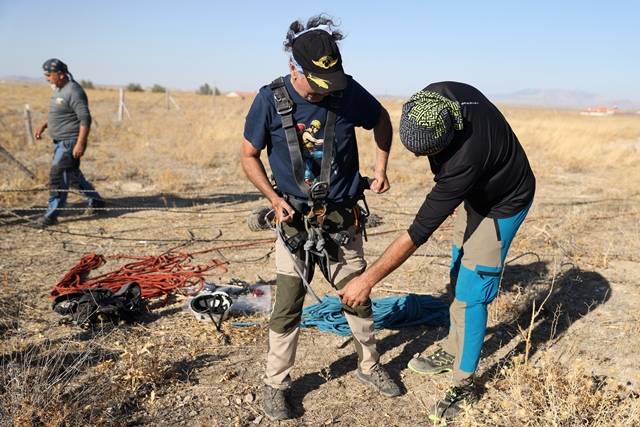 Konya'da tehlikeye dikkat  çekmek için tehlikeye indiler 4