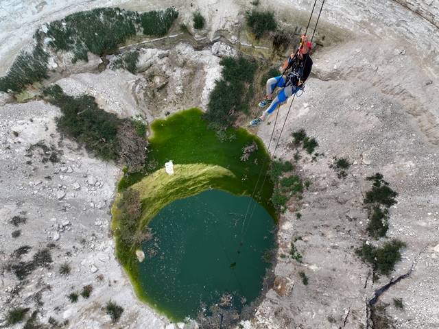 Konya'da tehlikeye dikkat  çekmek için tehlikeye indiler 8