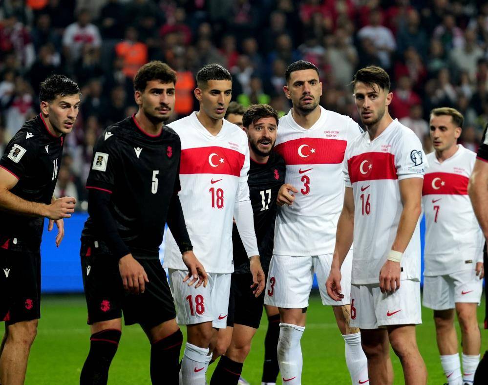 Türkiye-Gürcistan maçından en güzel kareler 3