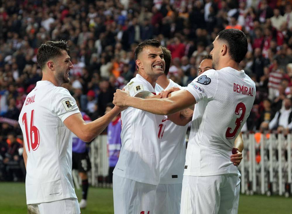 Türkiye-Gürcistan maçından en güzel kareler 4