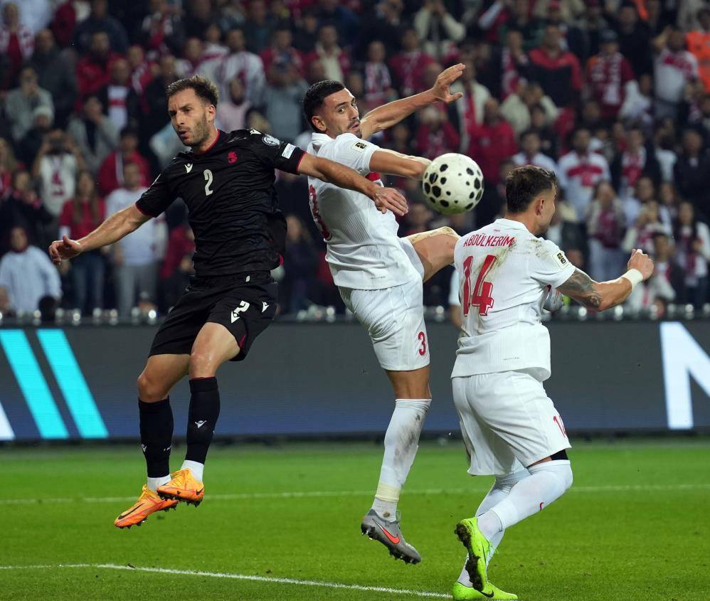 Türkiye-Gürcistan maçından en güzel kareler 6