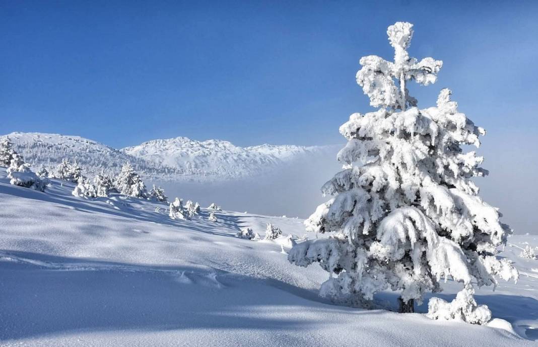 Konya’nın torosları beyaza büründü: Kış manzarası hayran bıraktı 3