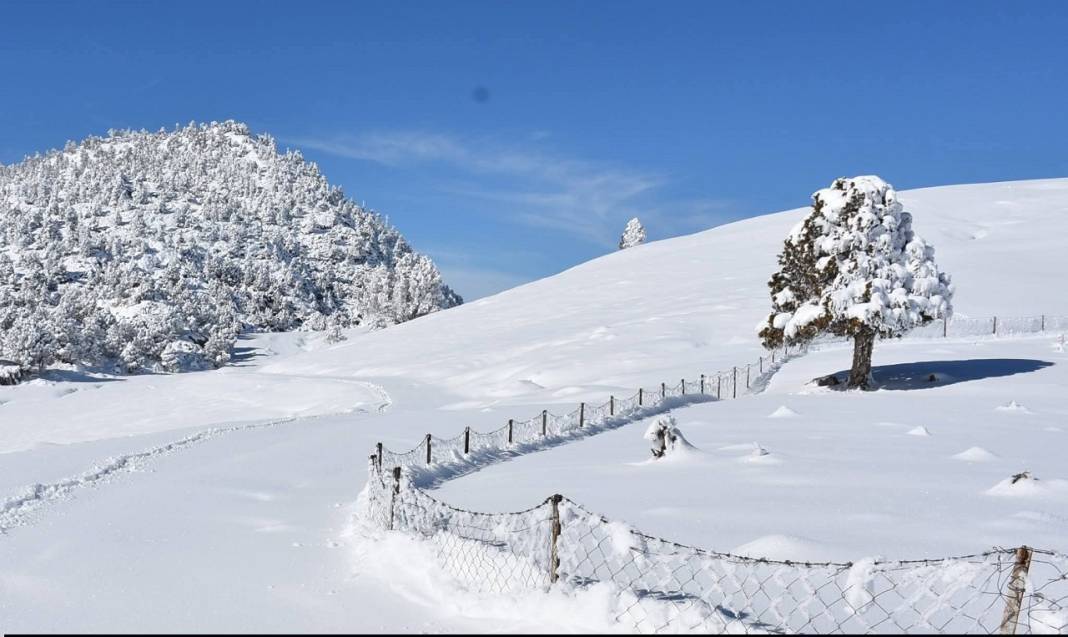 Konya’nın torosları beyaza büründü: Kış manzarası hayran bıraktı 4