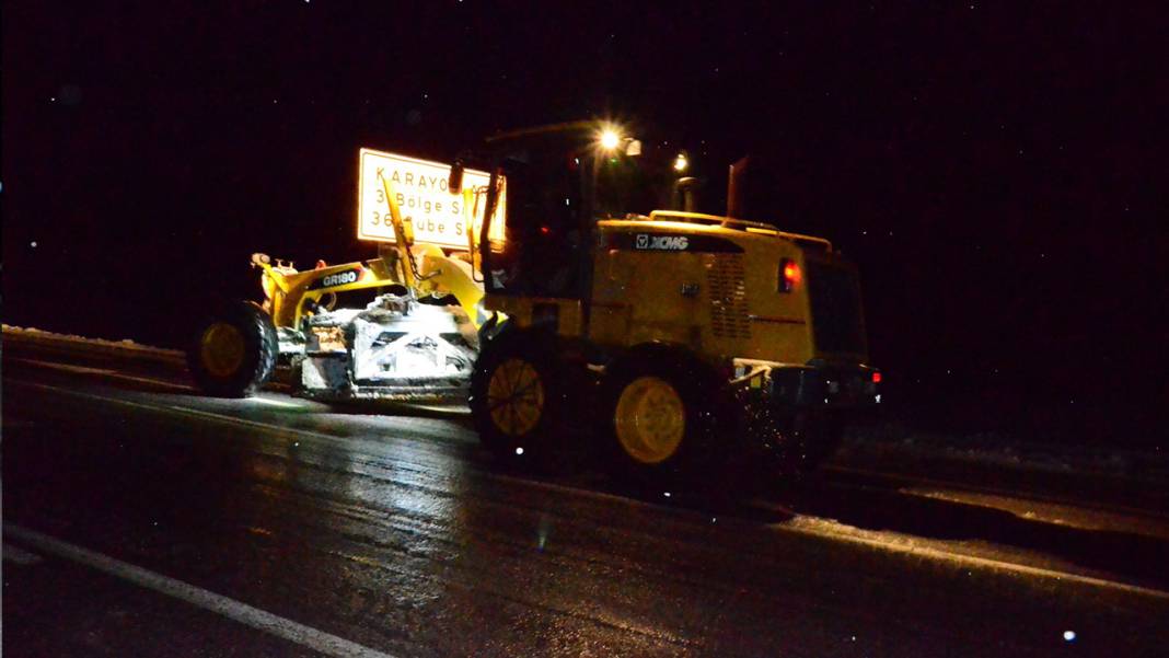 Konya-Antalya yolunda son durum 1