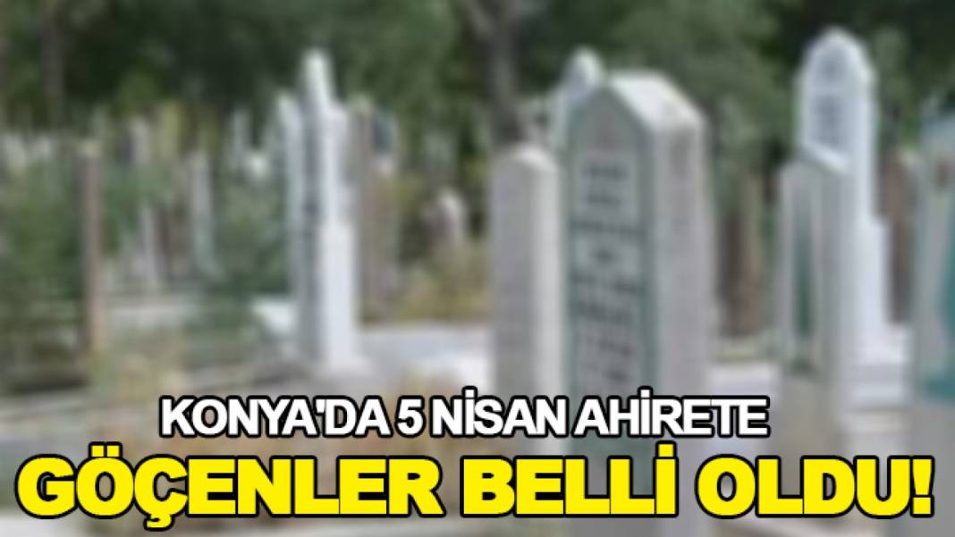 Konya gündem turu (5 Nisan Pazar) 1