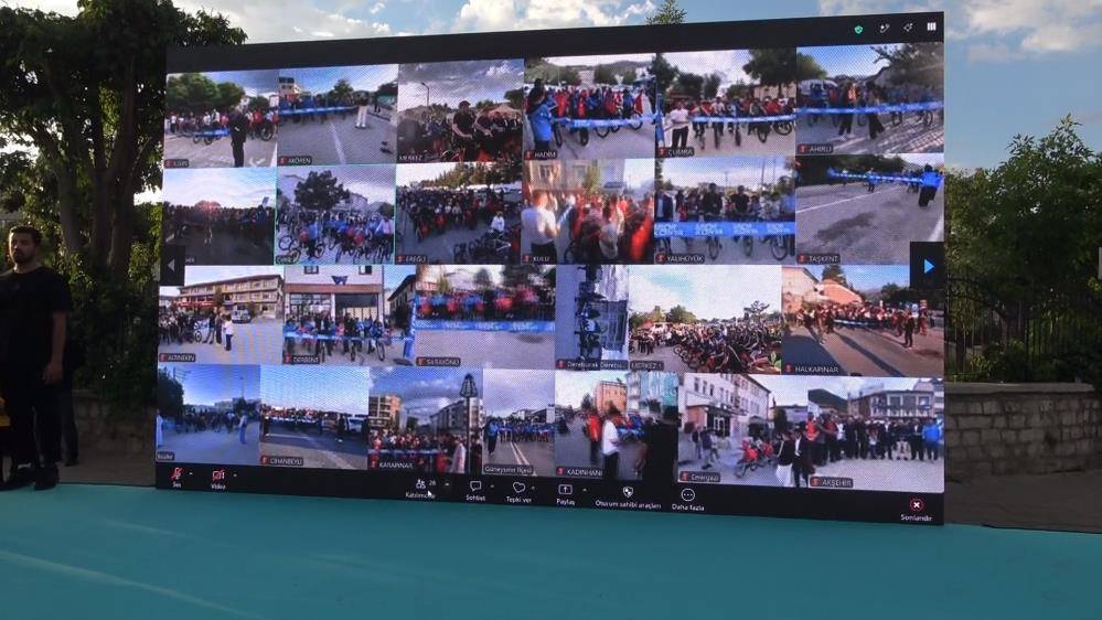 Konya'da 31 ilçe aynı anda bisiklet sürdü 1