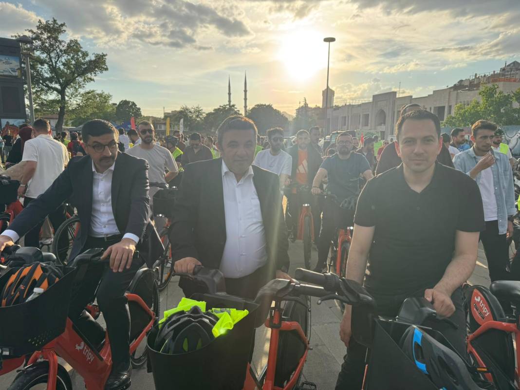 Konya'da 31 ilçe aynı anda bisiklet sürdü 7