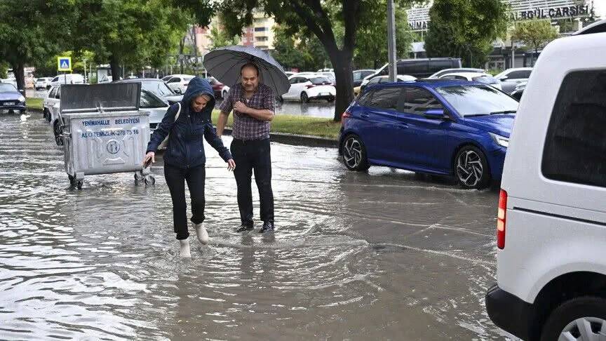 Ankara'da yağmur yağdı, deniz görüntüsü ortaya çıktı 3