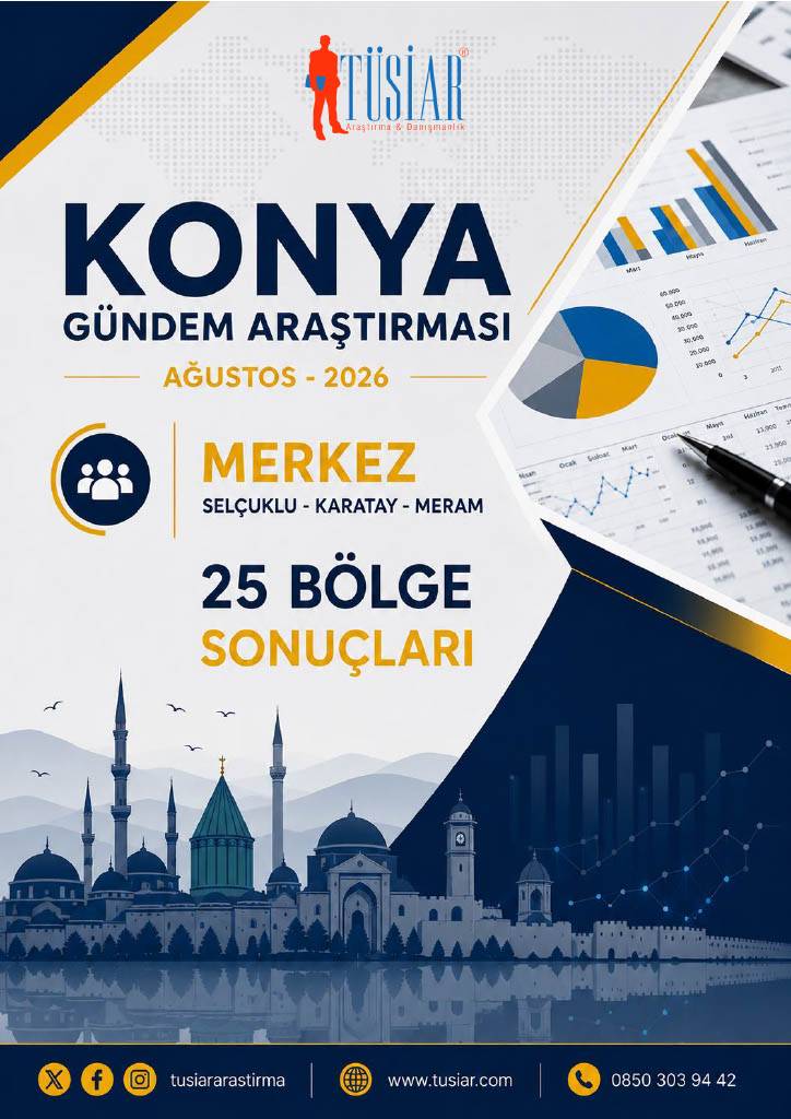 'Konya Siyasi Gündem Araştırması-Ağustos 2026' sonuçları 1