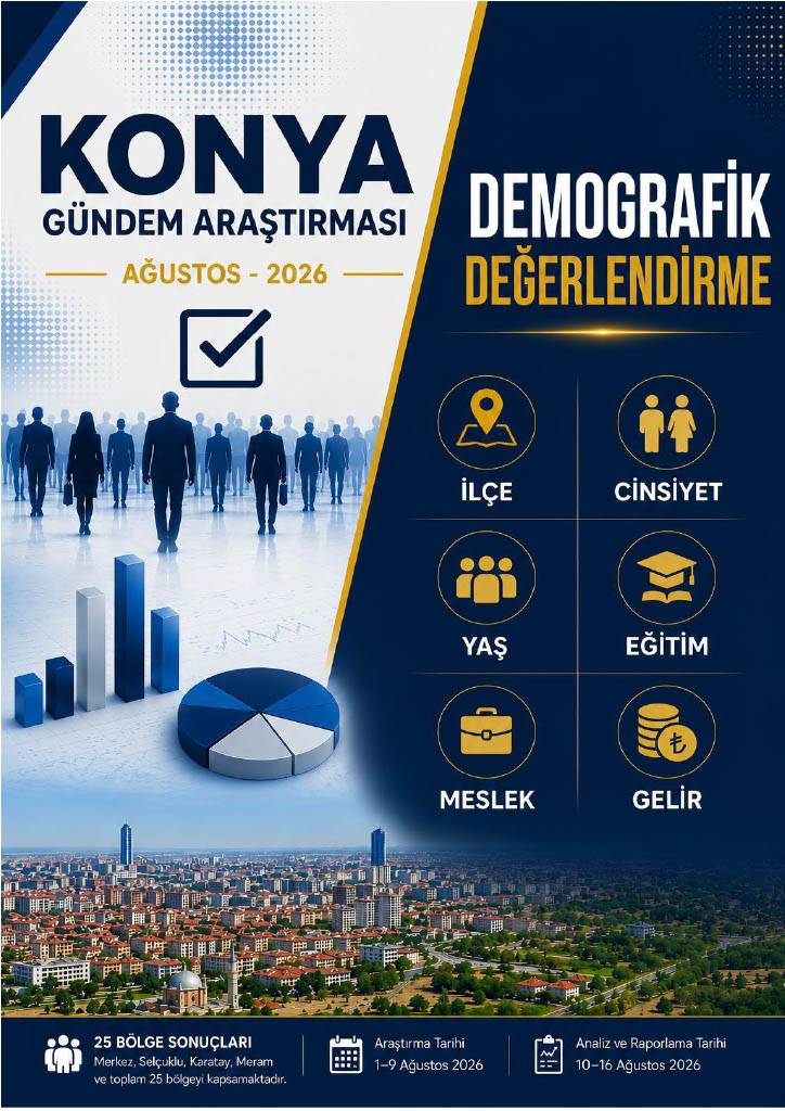 'Konya Siyasi Gündem Araştırması-Ağustos 2026' sonuçları 4