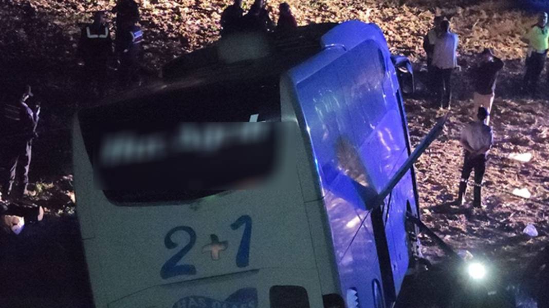 Yolcu otobüsü şarampole uçtu! Bilanço ağır 3