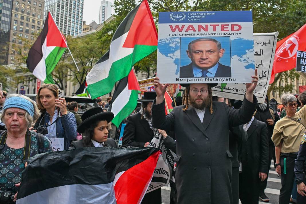 Gazze katili Netanyahu'ya ABD'de protesto! 6