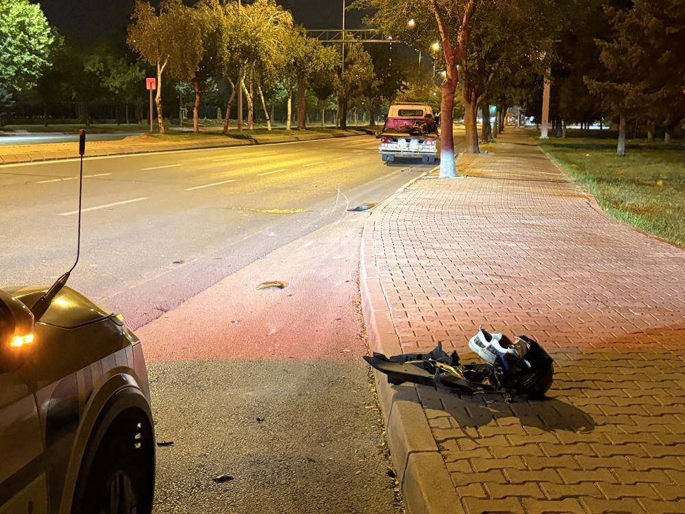 Kayseri’de feci kaza! Motosiklet sürücüsü 50 metre sürüklendi 1