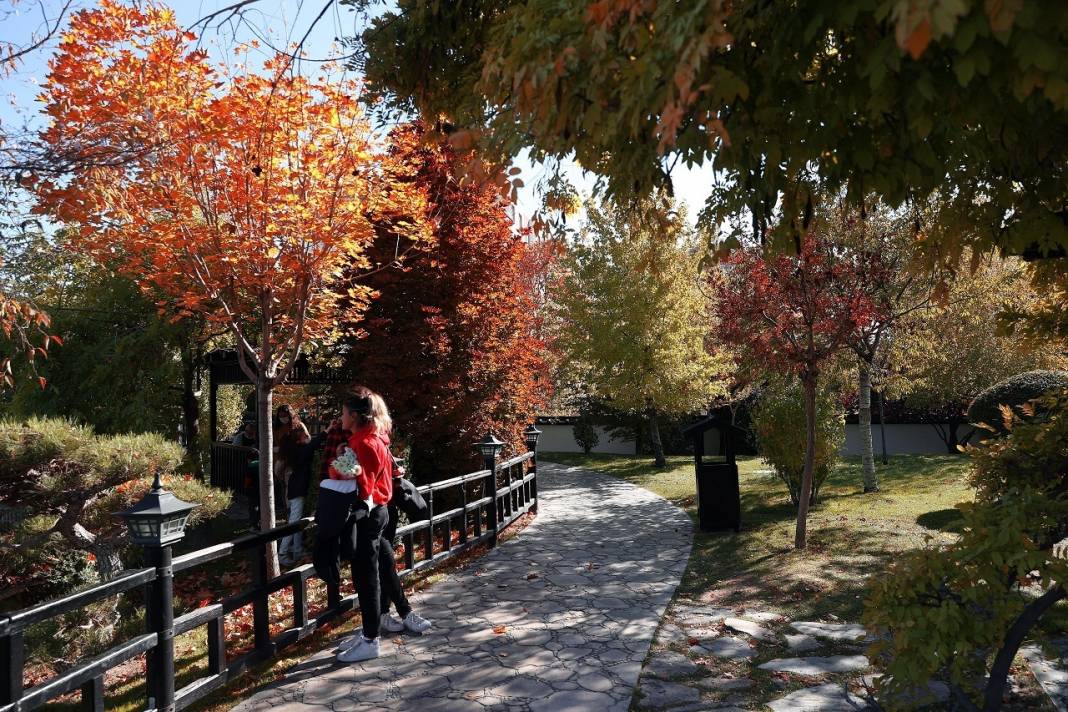 Japon Parkı sonbahar renklerine büründü 10