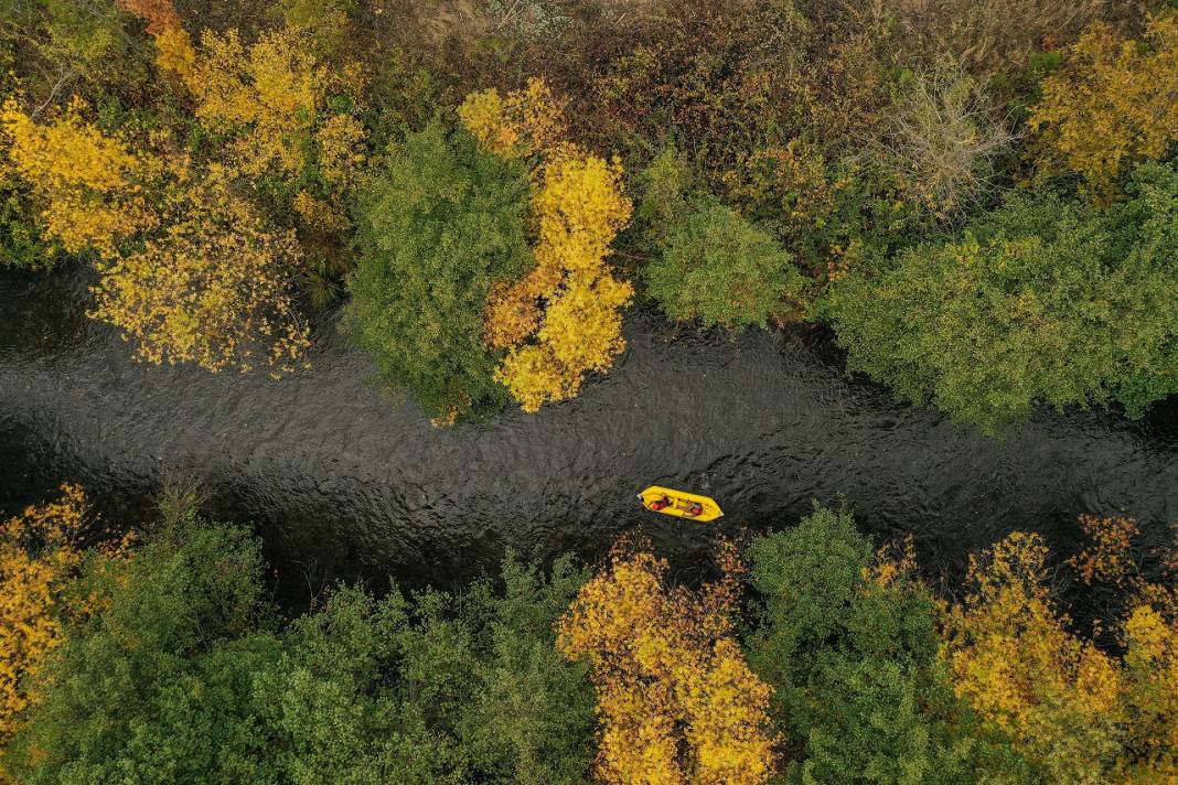 Marmara'nın yeni parkurunda sonbahar renkleri arasında rafting keyfi 19