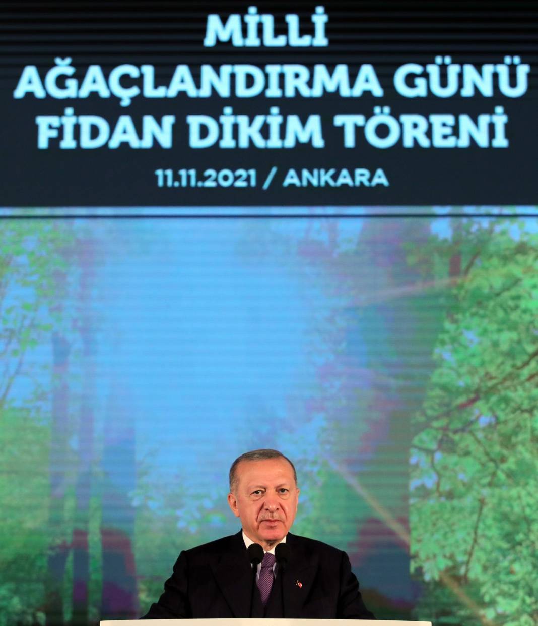 Türkiye Cumhurbaşkanı Recep Tayyip Erdoğan Milli Ağaçlandırma Günü Fidan Dikim Töreni’ne katıldı 11