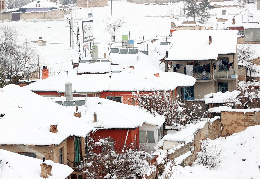 Konya'dan kar manzaraları 12