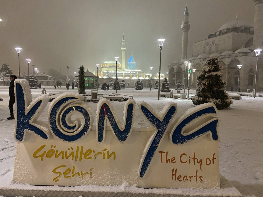 Konya'dan kar manzaraları 16