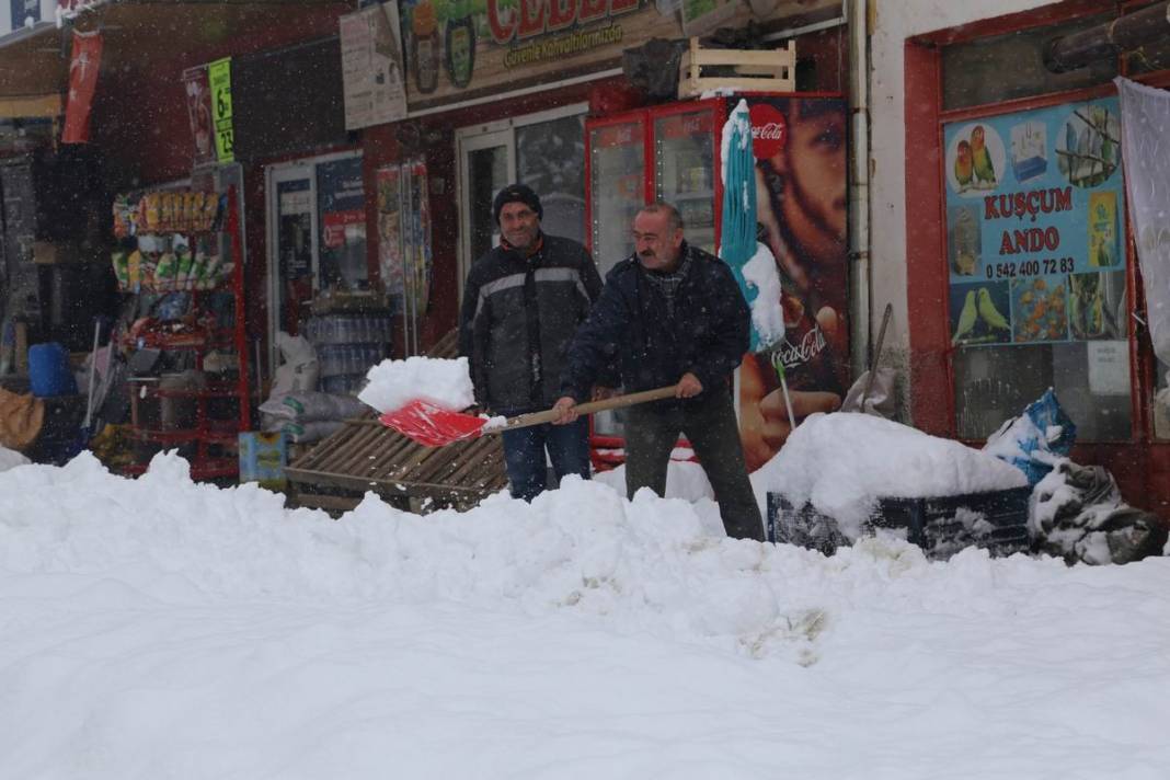 Konya'dan kar manzaraları 19