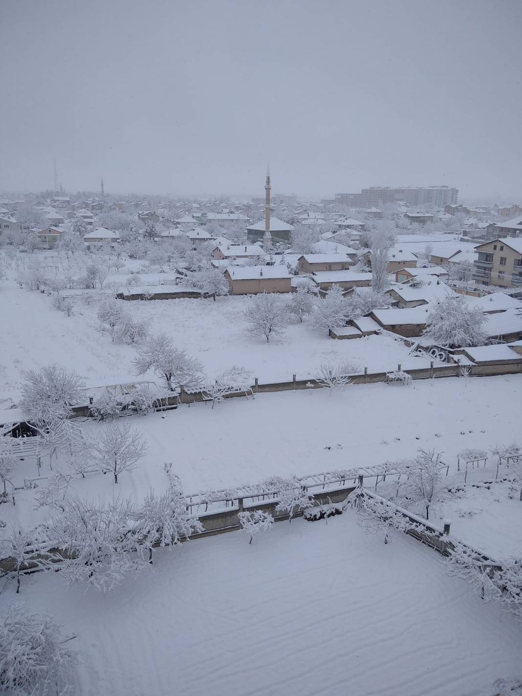 Konya'dan kar manzaraları 34