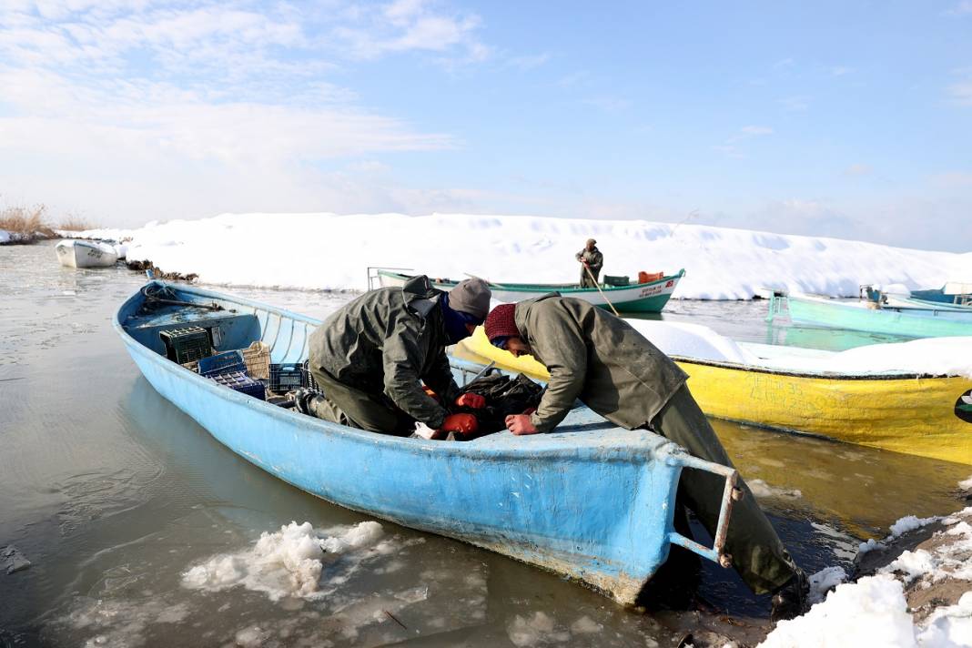 Balıkçıların zorlu kış mesaisi 20