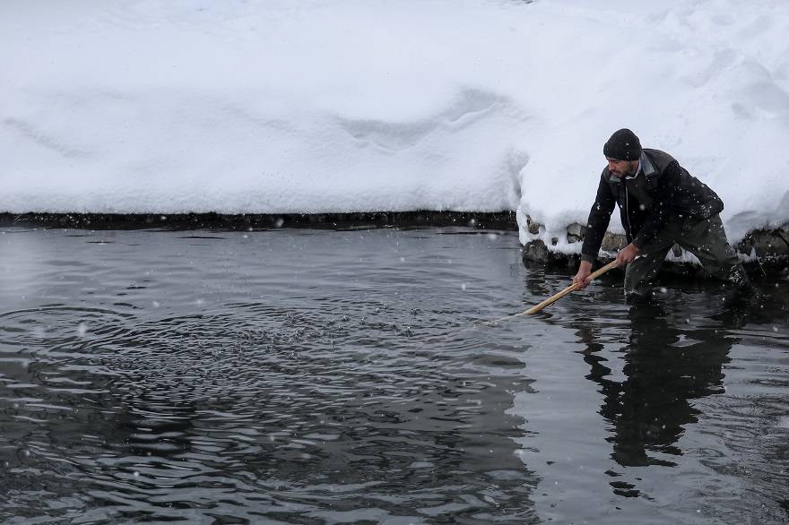 'Ova balıkçıları'nın dondurucu kış şartlarında zorlu mesaisi 9