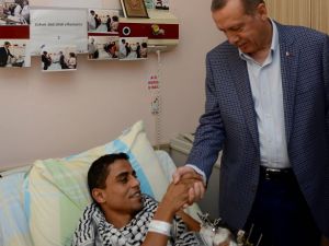 Erdoğan'dan Gazzeli yaralılara ziyaret