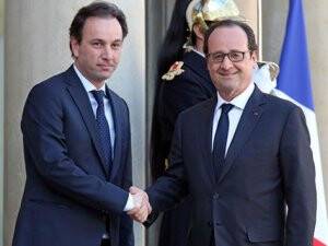 Hollande, Suriye Muhalif Ve Devrimci Güçler Ulusal Koalisyonu Başkanı Hoca İle Görüştü
