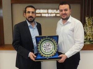 Adem Bulut İnşaat satış müdürü Hidayet Anbar'a Veda