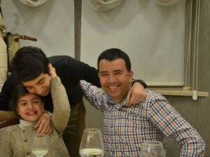 Mermer ailesinden mutluluk pozu